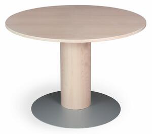 REAL jedálenský pevný kruhový stôl masívne drevo