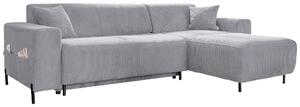 ROHOVÁ SEDACIA SÚPRAVA, textil, svetlosivá MID.YOU - Online Only obývacie izby, Online Only
