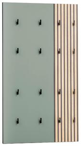 VEŠIAKOVÝ PANEL, zelená, farba duba, 73,5/109/2,6 cm MID.YOU - Vešiakové steny, Online Only