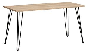 PÍSACÍ STÔL, čierna, farba duba, 138/60/73,7 cm MID.YOU - Online Only kancelárie, Online Only