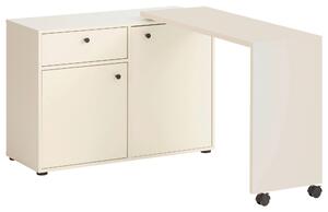 PÍSACÍ STÔL S ÚLOŽ. PRIESTORO, béžová, 104,6/39/75,3 cm MID.YOU - Online Only kancelárie, Online Only