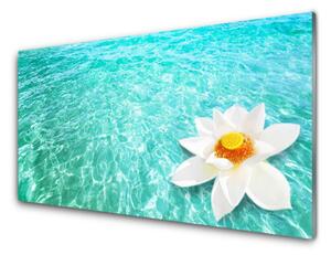 Sklenený obklad Do kuchyne Voda kvet umenie 100x50 cm