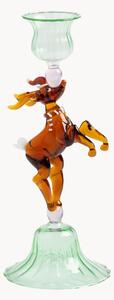 Ručne fúkaný sklenený svietnik Reindeer