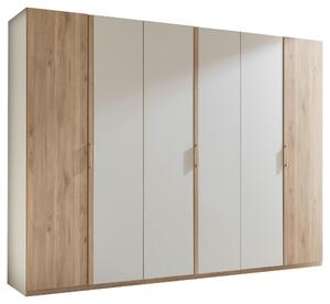 SKRIŇA S OTOČNÝMI DVERAMI, farba duba, kašmírová, 300/225,5/60,2 cm Xora - Skrine