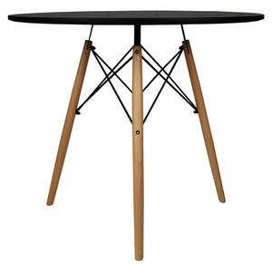 Čierny jedálenský stôl OSLO 70x70