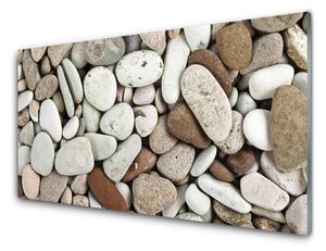Sklenený obklad Do kuchyne Kamene dekoračné kamienky 100x50 cm