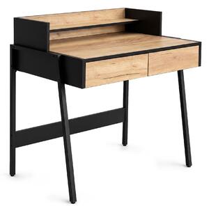 Ak furniture Písací stôl Flux 78 cm dub Craft/čierny