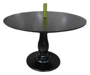 (1020) BLACK CIRCLE - Jedálenský stôl guľatý čierny