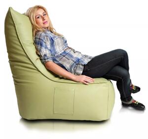 INTERMEDIC SK - Sedací vak Kreslo ELEGANT z ekokože | ergonomické kreslo 105×85×40 cm, 350 l Farba: E08 - Zelená svetlá (ekokoža)