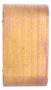 KARLSSON Nástenné/stolné hodiny Matiz Bamboo – čierna 37 x 16 cm