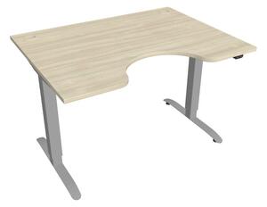 Elektricky výškovo nastaviteľný stôl Hobis Motion Ergo - 2 segmentový, štandardný ovládač Šírka: 120 cm, Farba kovu: sivá RAL 9006
