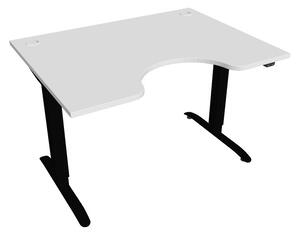 Elektricky výškovo nastaviteľný stôl Hobis Motion Ergo - 2 segmentový, štandardný ovládač Šírka: 180 cm, Farba dosky: jelša, Farba kovu: biela RAL 9016
