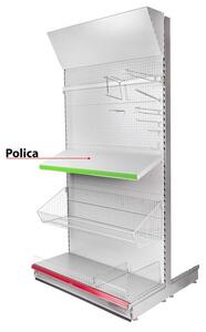 Polica Racks H37 0665x470x0.8 mm, s držiakmi *S*