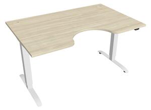 Elektricky výškovo nastaviteľný stôl Hobis Motion Ergo - 2 segmentový, štandardný ovládač Šírka: 140 cm, Farba dosky: čerešňa, Farba kovu: čierna RAL 9005