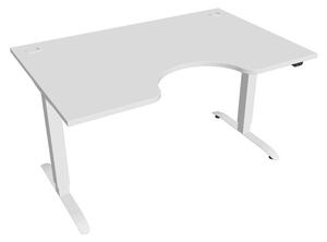 Elektricky výškovo nastaviteľný stôl Hobis Motion Ergo - 2 segmentový, štandardný ovládač Šírka: 180 cm, Farba dosky: biela, Farba kovu: biela RAL 9016