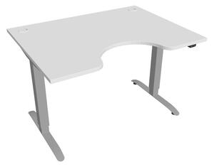Elektricky výškovo nastaviteľný stôl Hobis Motion Ergo - 2 segmentový, štandardný ovládač Šírka: 180 cm, Farba dosky: čerešňa, Farba kovu: biela RAL 9016