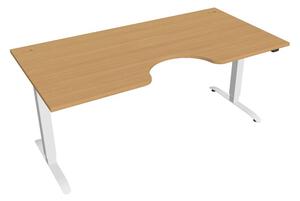 Elektricky výškovo nastaviteľný stôl Hobis Motion Ergo - 2 segmentový, štandardný ovládač Šírka: 180 cm, Farba kovu: biela RAL 9016