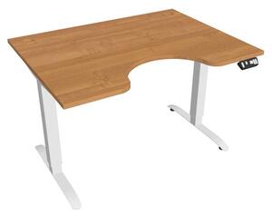 Elektricky výškovo nastavitelný stôl Hobis Motion Ergo - 2M segmentový, pamäťový ovládač Šírka: 140 cm, Farba dosky: biela, Farba kovu: sivá RAL 9006