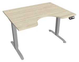Elektricky výškovo nastavitelný stôl Hobis Motion Ergo - 2M segmentový, pamäťový ovládač Šírka: 140 cm, Farba dosky: sivá, Farba kovu: sivá RAL 9006