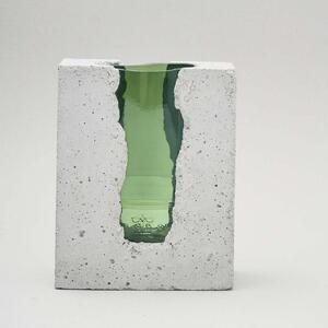 PRASKLO Umelecká váza Green Spirit