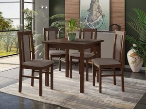 Stôl so 4 stoličkami - AL27, Morenie: Orech - L, Poťahové látky: Hygge D91 Mirjan24 5903211289262