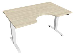Elektricky výškovo nastaviteľný stôl Hobis Motion Ergo - 3 segmentový, štandardný ovládač Šírka: 120 cm, Farba dosky: jelša, Farba kovu: čierna RAL 9005