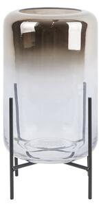 PRESENT TIME Sada 3 ks – Sklenená váza Silver Fade – malá ∅ 17 × 19 cm, 14 cm
