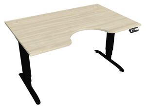 Elektricky výškovo nastaviteľný stôl Hobis Motion Ergo - 3M segmentový, pamäťový ovládač Šírka: 140 cm, Farba dosky: biela, Farba kovu: sivá RAL 9006