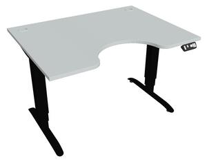 Elektricky výškovo nastaviteľný stôl Hobis Motion Ergo - 3M segmentový, pamäťový ovládač Šírka: 120 cm, Farba kovu: čierna RAL 9005