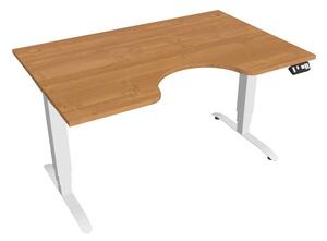 Elektricky výškovo nastaviteľný stôl Hobis Motion Ergo - 3M segmentový, pamäťový ovládač Šírka: 140 cm, Farba kovu: biela RAL 9016