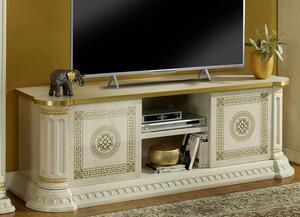 (3834) FRANCESCA štýlový TV stolík béžovo-zlatá