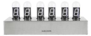 KARLSSON Stolné hodiny Cathode Brushed 28 x 11 cm