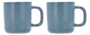 Súprava 2 modrých porcelánových hrnčekov Villa Collection Fjord, 250 ml