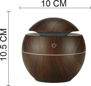 Ultrazvukový USB aroma difuzér Fabulo Sphere tmavá 130 ml