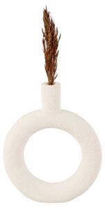 PRESENT TIME Váza Ring kulatá – biela 18 x 22,5 cm