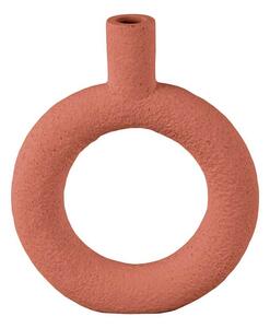 PRESENT TIME Váza Ring kulatá – oranžová 18 x 22,5 cm