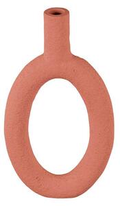 PRESENT TIME Váza Ring oválná – oranžová 16,5 x 31 cm