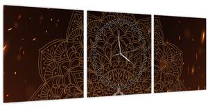 Obraz - Meditácia (s hodinami) (90x30 cm)
