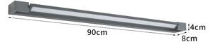 Brilagi - LED vonkajšie nástenné svietidlo AQUA LINE LED/24W/230V 90 cm IP44 antracit CRI 90
