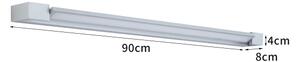 Brilagi-LED Kúpeľňové zrkadlo s osvetlením AQUA LINE LED/24W/230V 90 cm IP44 matný chróm
