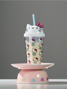 Sinsay - Hrnček s viečkom a slamkou Hello Kitty - viacfarebná