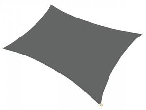 EcoCover látková slnečná plachta, tieniaca textília 300 x 400 cm v šedej farbe