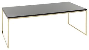 KONFERENČNÝ STOLÍK, čierna, zlatá, kompozitné drevo, 120/60/45 cm MID.YOU - Online Only zostavy, Online Only