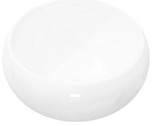 Umývadlo, okrúhle, keramika, biele 40x15 cm