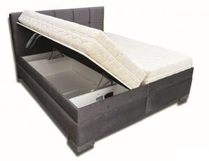 Manželská posteľ 160 cm Elissa (tmavosivá) (bez matrace) (s pevným podkladom). Vlastná spoľahlivá doprava až k Vám domov. 1052031