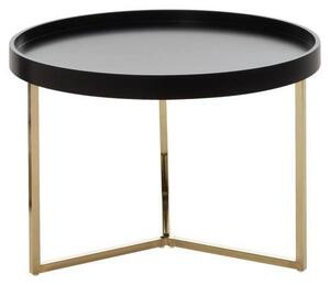 KONFERENČNÝ STOLÍK, čierna, zlatá, drevo, kompozitné drevo, 58,5/58,5/42 cm MID.YOU - Online Only zostavy, Online Only