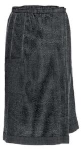 Rento kilt do sauny, pánsky 70x145cm čierno-sivý