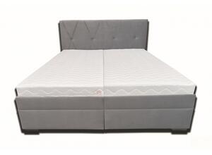 Manželská posteľ 160 cm Klissa (svetlosivá) (s pružinovým matracom) (bez roštu). Vlastná spoľahlivá doprava až k Vám domov. 1052033