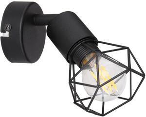 Globo Lighting Xara I nástenná lampa 1x40 W čierna 54802S-1
