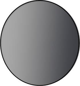 Zrkadlo THIN kruhové LED v čiernom rámiku D800